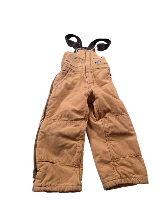 Walls Other - Walls Overalls Kids Small 6/7 Brown Insulated Canvas Workwear Double Knee Bib